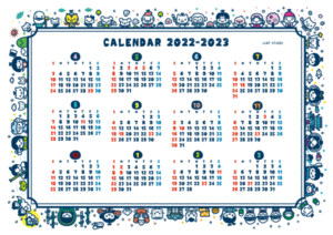 2022年4月はじまり年間カレンダー