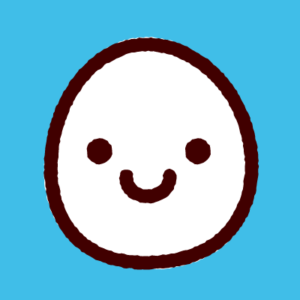 KFひま字_卵（青）